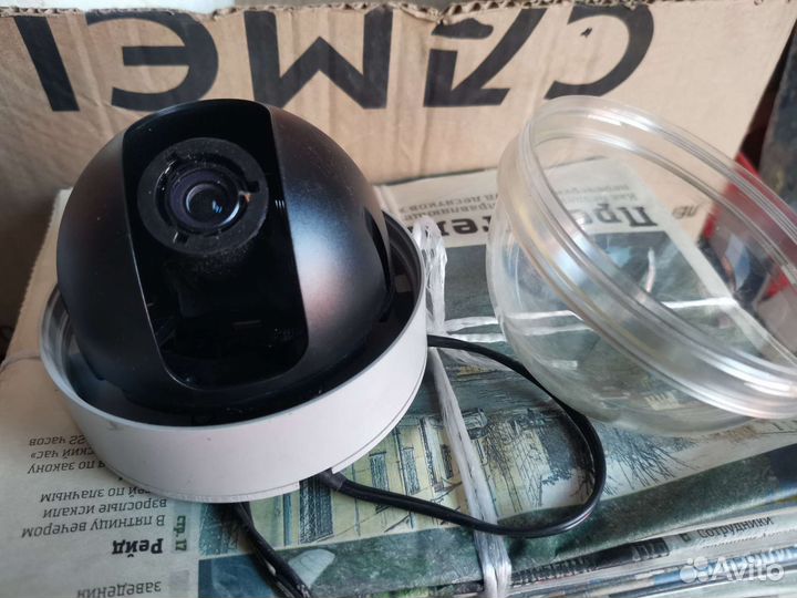 Камера видеонаблюдения IP, уличная купольная