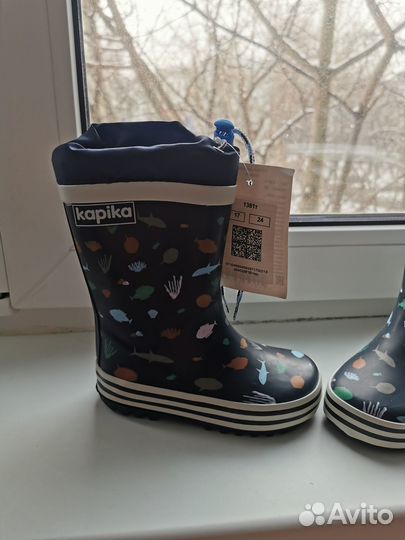 Детские резиновые сапоги 24 размер