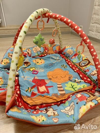 Развивающий коврик roxy-kids c бортиками Лисичка