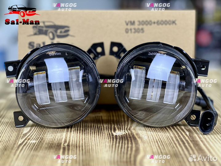 Птф LED Поло седан VW 3000k/6000k 