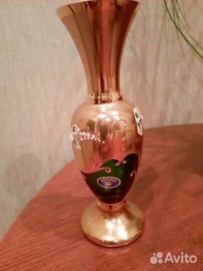 Ваза Богемское стекло