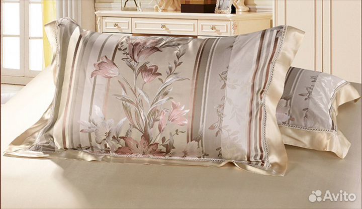 Комплект постельного белья из шёлка, 28 мм евро+