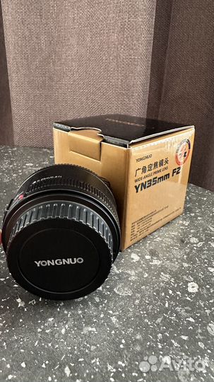 Объектив yongnuo 35mm canon