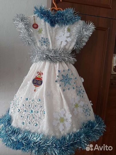 Платье снежинка