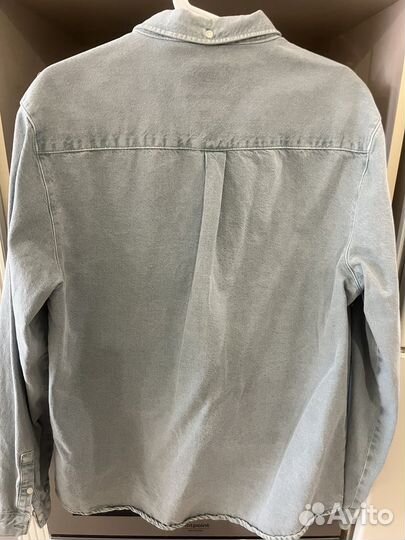 Джинсовая рубашка zara (S/M)