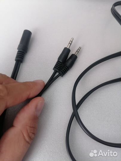 Переходник для наушников с микрофоном Jack 3.5