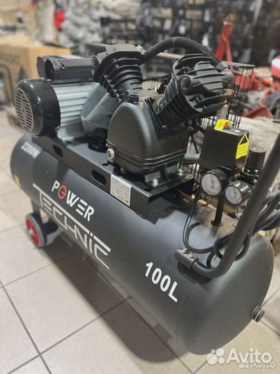 Компрессор воздушный Power Technic 100 литров