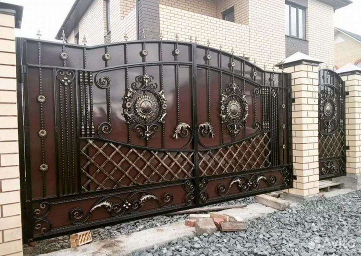 Ворота кованые
