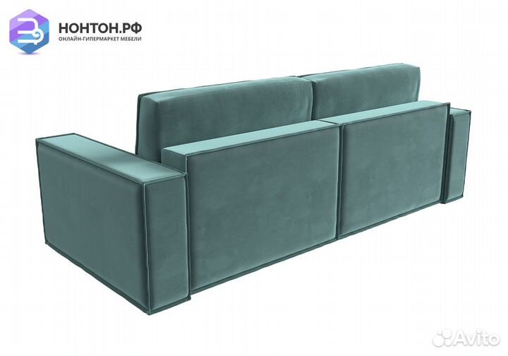 Диван еврокнижка Куба велюр бирюзовый