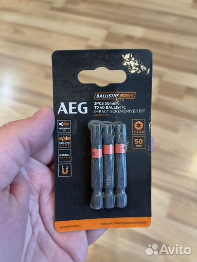 Биты ударные AEG (3 шт; TX40; 50 мм)