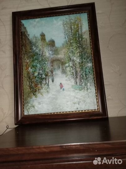 Картина маслом на холсте большая пейзаж