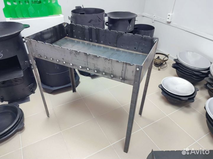 Мангал разборный Пикник Люкс 2мм