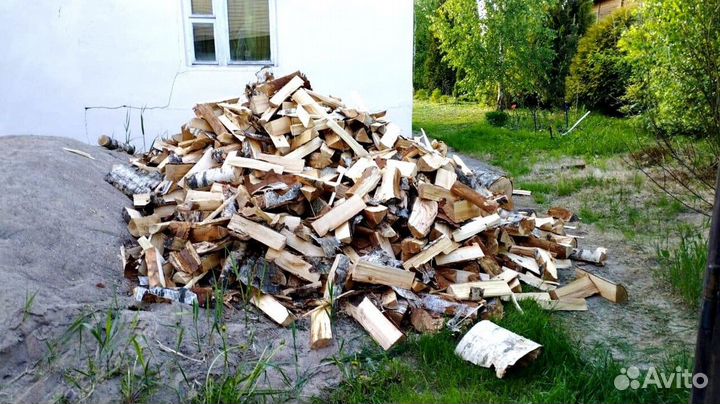 Дрова колотые Береза