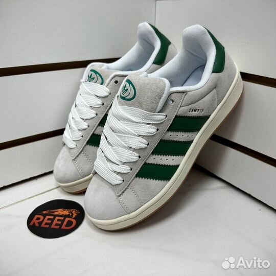 Кроссовки Adidas Campus зелено-серые