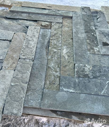 Ригельная плитка из натурального камня/ шунгит