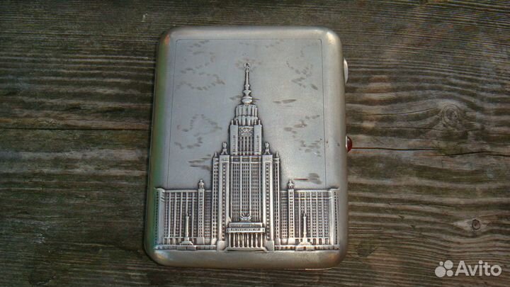 Портсигар мгу серебро