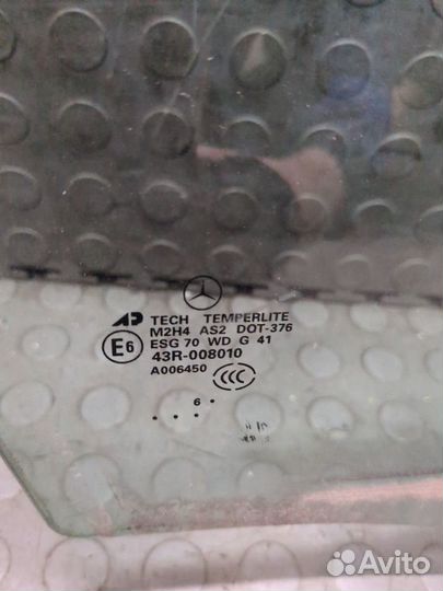 Стекло боковой двери Mercedes GL X164, 2007