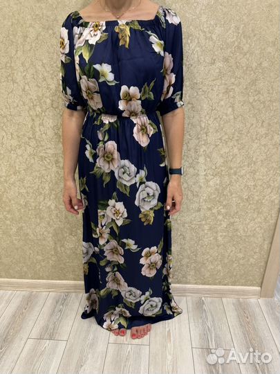 Платье в пол, длинное