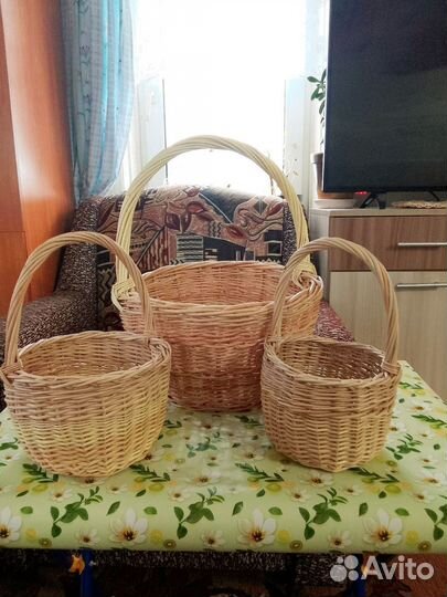 Корзины плетеные из лозы