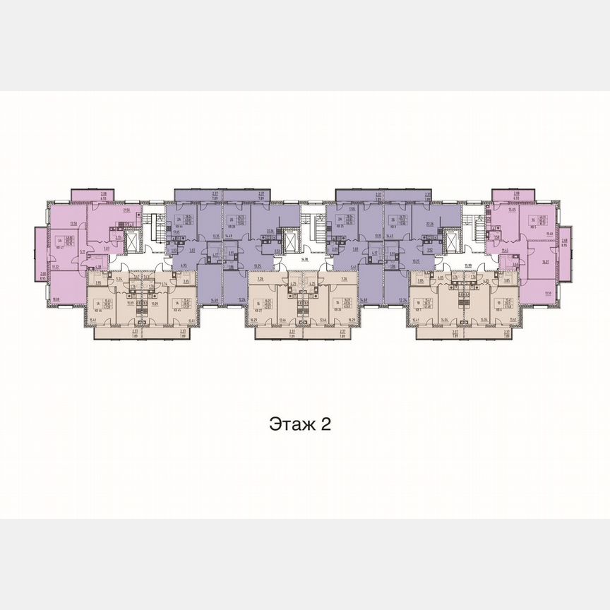 1-к. квартира, 43,6 м², 2/5 эт.