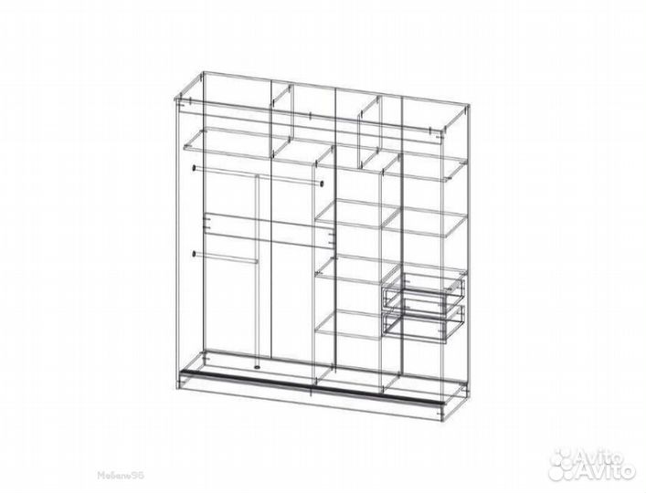 Шкаф-купе Фаворит венге