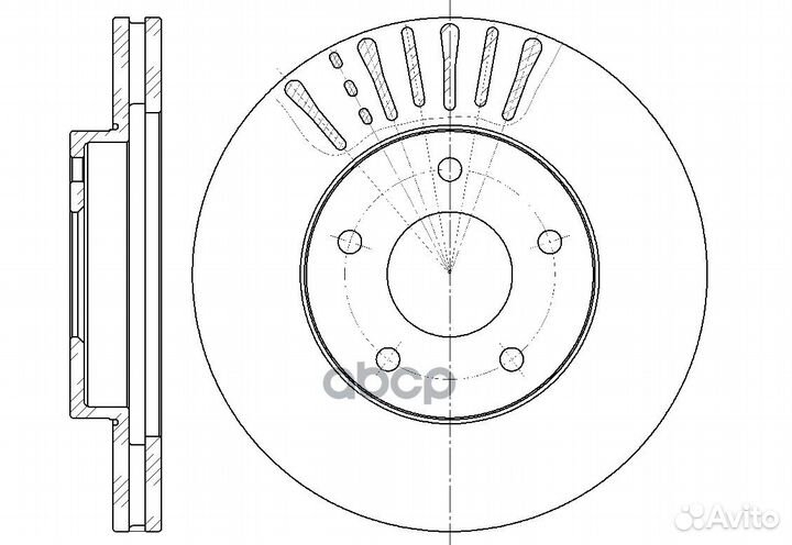 Диск тормозной вентилируемый G-brake GR-20083