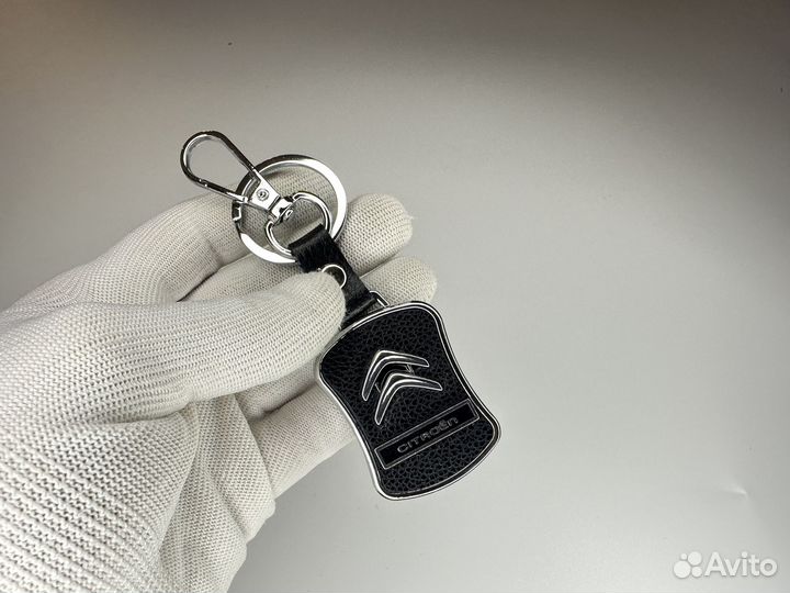 Брелок Citroen кожа-хром