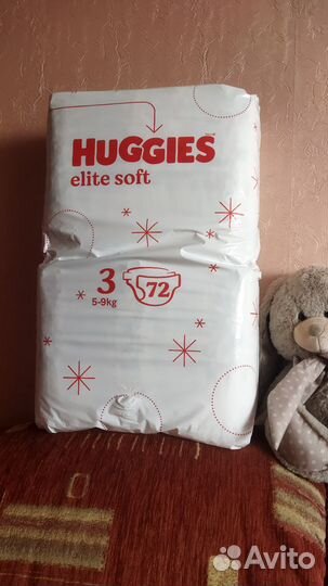 Подгузники хаггис elite soft 3