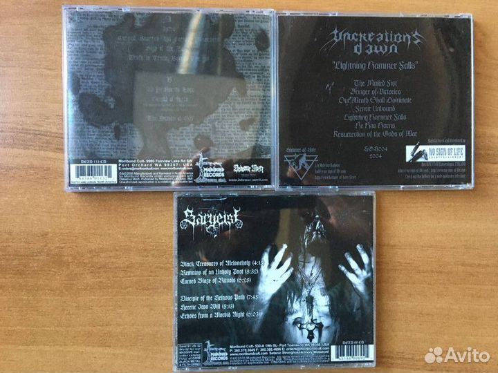 CD дэт, трэш, блэк, дум и др. метал фирма,лицензия