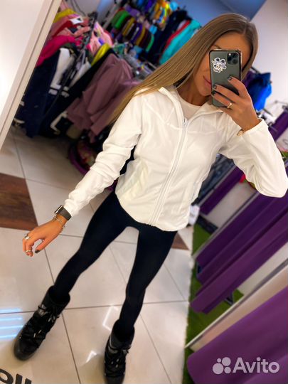 Кофта флисовая белая