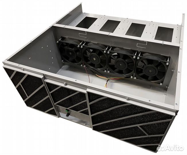 Продуваемый корпус для майнинг фермы на 6 карт