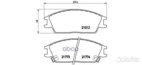 Колодки тормозные дисковые К-Т dodge verna hatc