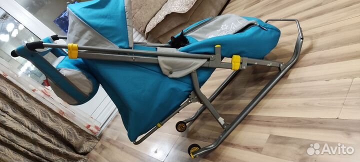 Детские санки коляска nika