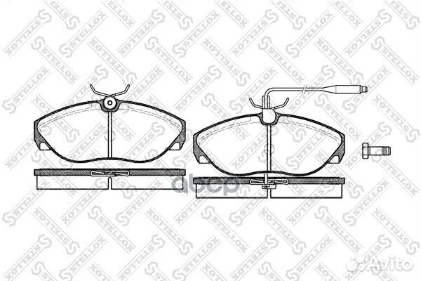 497 002B-SX колодки дисковые п. с антискр. пл