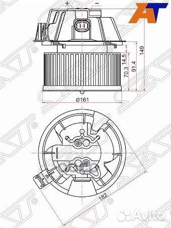 Мотор отопителя салона Nissan Almera 12-19 / March
