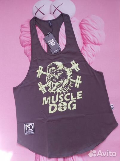 Спортивная майка борцовка Muscle Dog