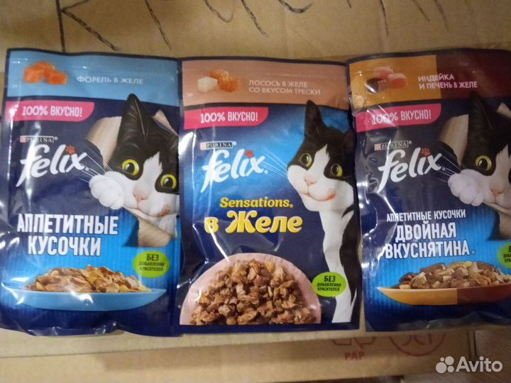 Корм для кошек феликс