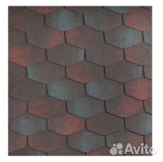 Katepal черепица forte 2,5м2 Ямайка (Серо-Красный)