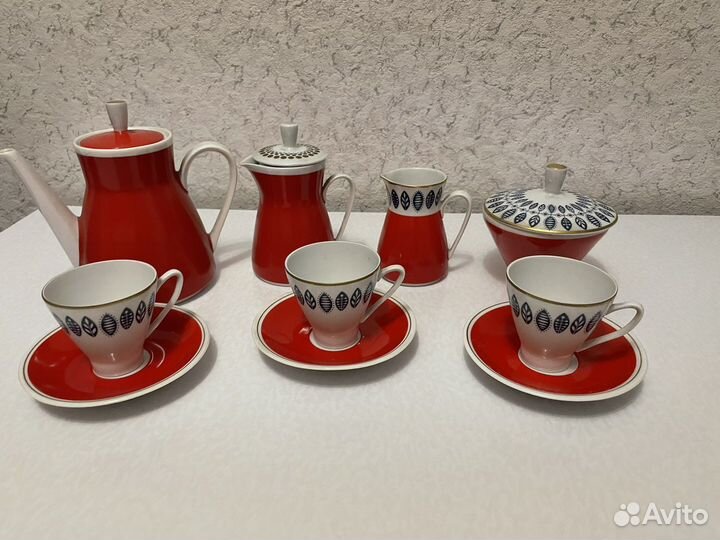 Сервиз кофейный Freiberger Porzellan гдр