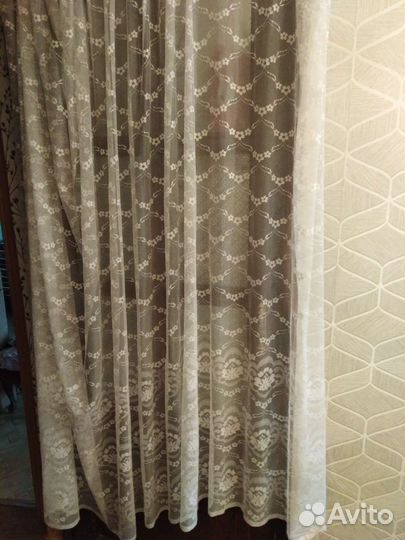 Шторы тюль Германия 1971г. качество супер
