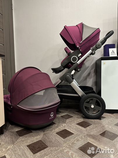 Коляска Stokke trailz 3в1,в отличном Состоянии