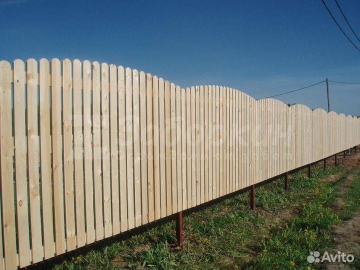 Штакетник деревянный