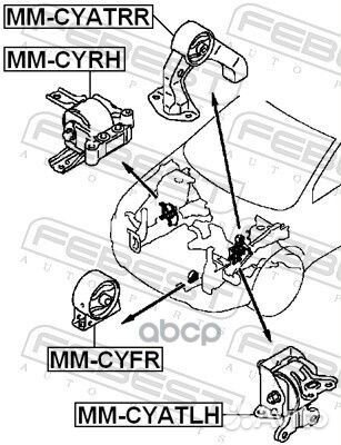 Опора двигателя MM-cyatrr MM-cyatrr Febest