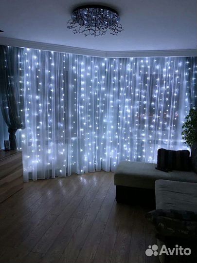 Гирлянда новогодняя штора