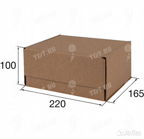 Короб самосборный 220х165х100мм