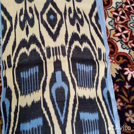 Узбекский шёлк. Шелковый икат. ST005