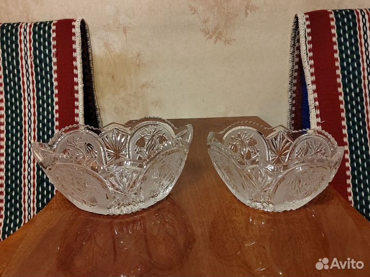 Хрустальная конфетница СССР