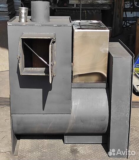 Печь для бани из толстого металла
