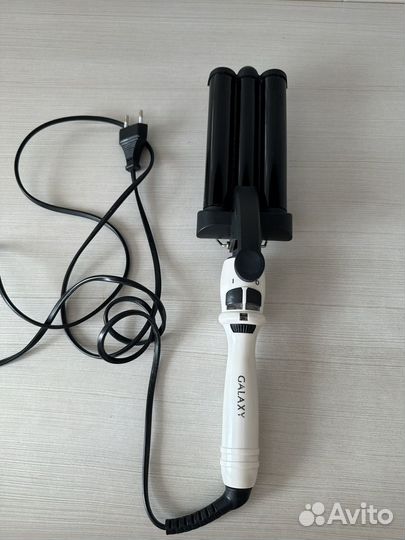 Плойка щипцы трехволновая