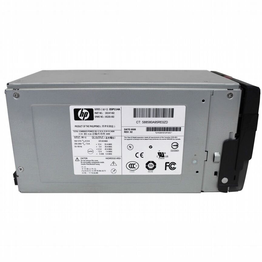 [192147-502] Блок Питания Hp 870wt 192147-002 192147-502